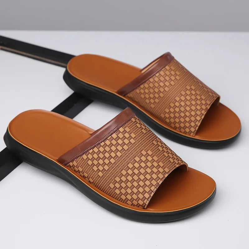 Men's Slip-On Comfort Sandals with Cushioned Sole