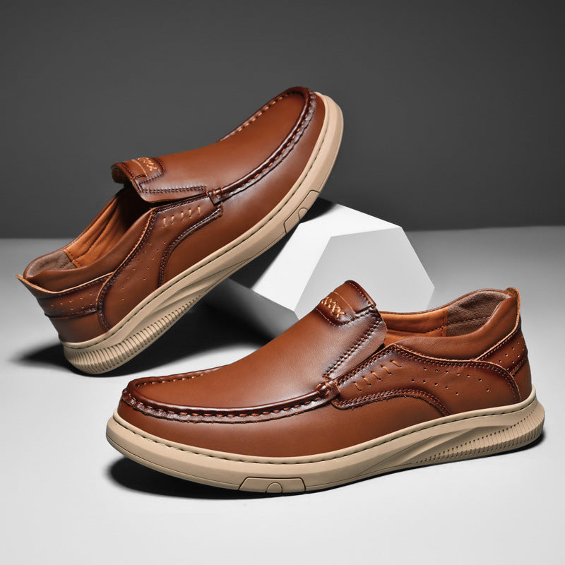 Men's Comfort Slip-On Penny Loafers with Cushioned Insole