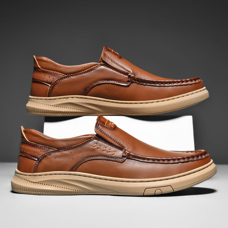 Men's Comfort Slip-On Penny Loafers with Cushioned Insole