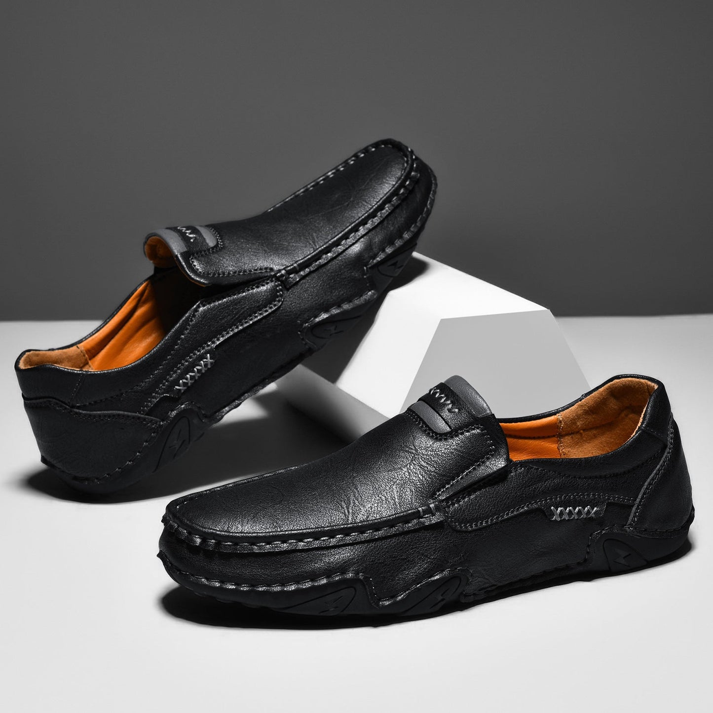 Men's Slip-On Casual Loafers with Cushioned Insole