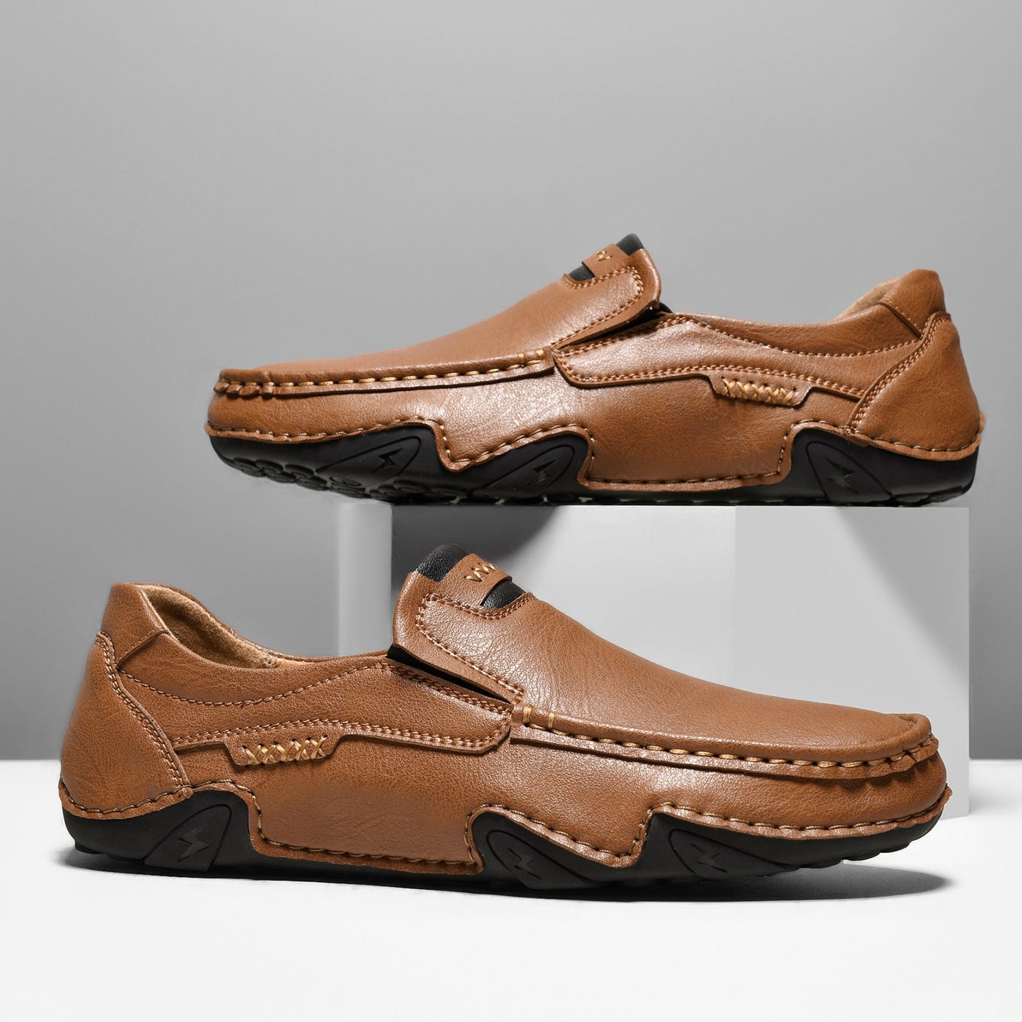 Men's Slip-On Casual Loafers with Cushioned Insole