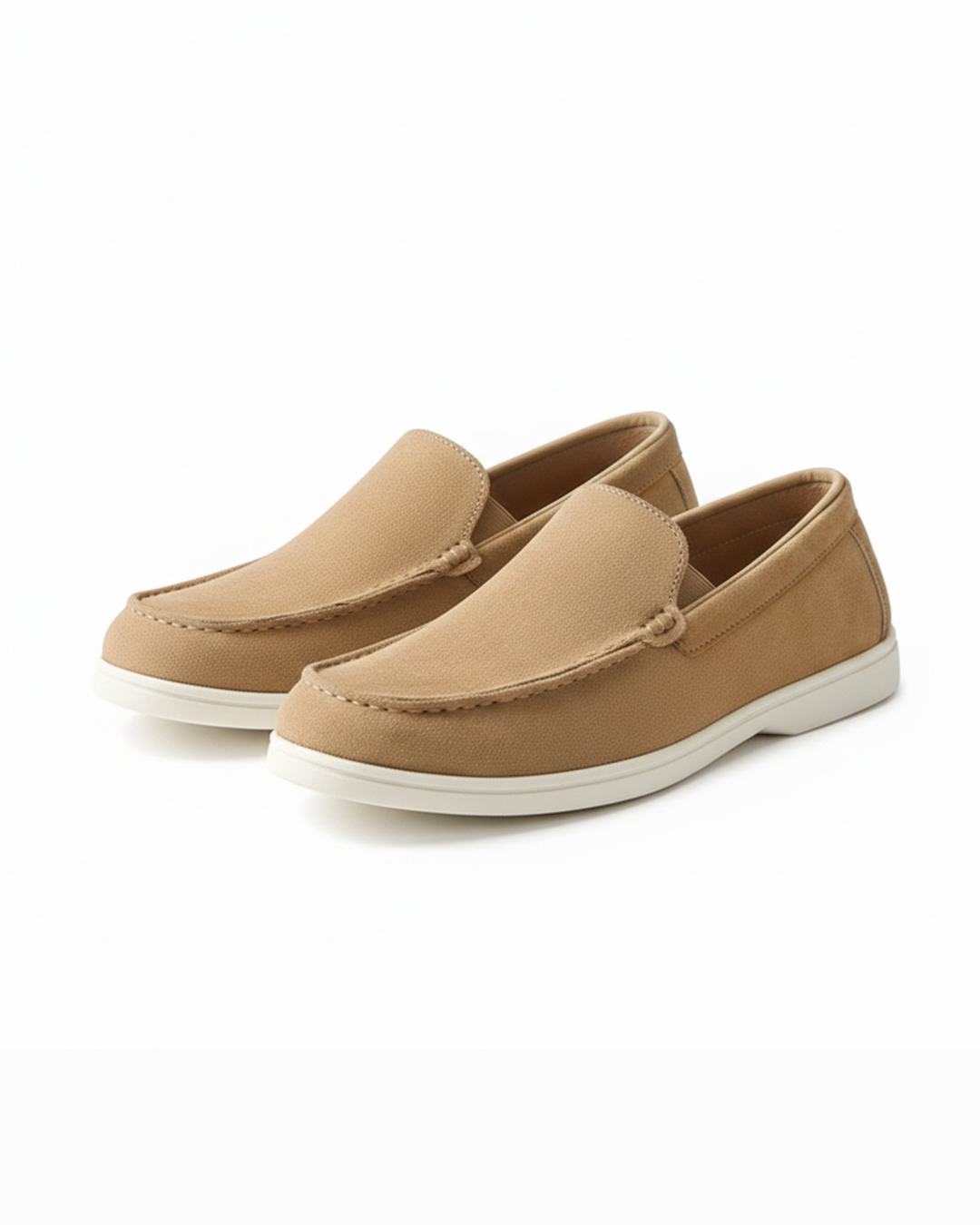 Men's Slip-On Casual Loafers with Soft Canvas Texture