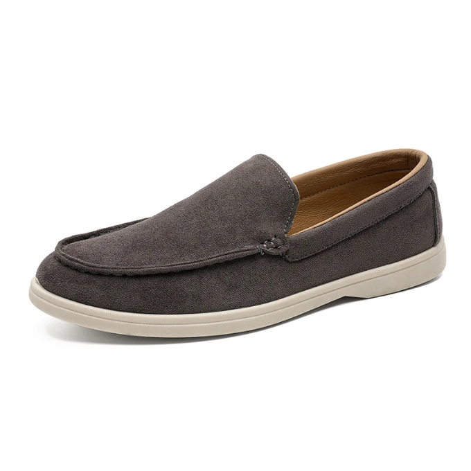 Men's Slip-On Casual Loafers with Soft Canvas Texture