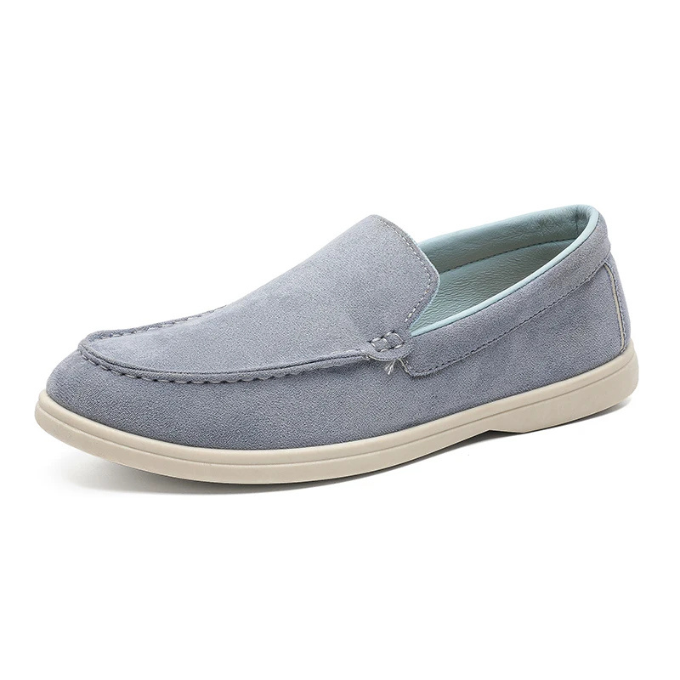 Men's Slip-On Casual Loafers with Soft Canvas Texture