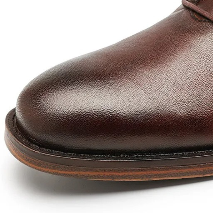 Men's Premium Full-Grain Dress Boots with Rubber Outsole