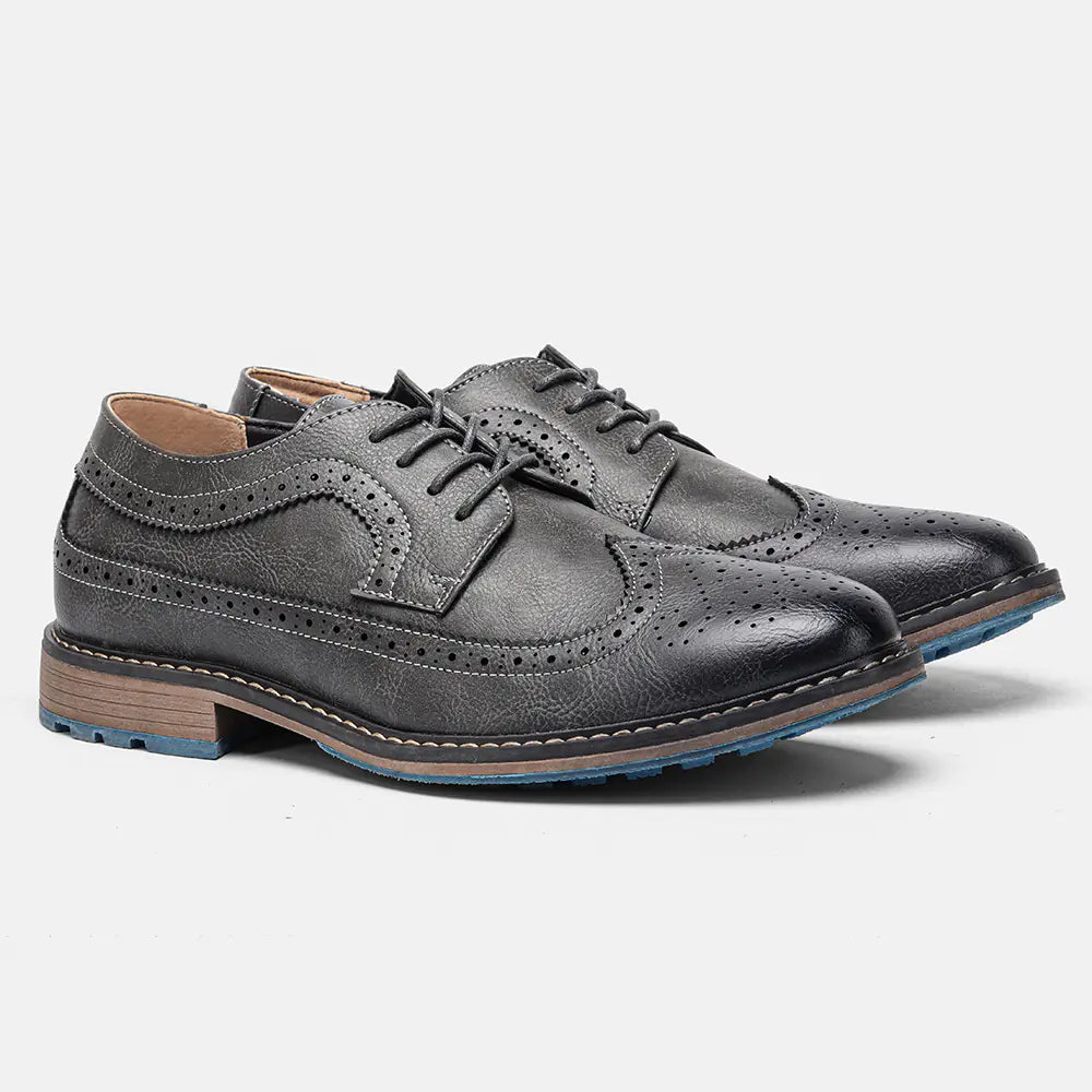Men's Premium Leather Brogue Dress Shoes