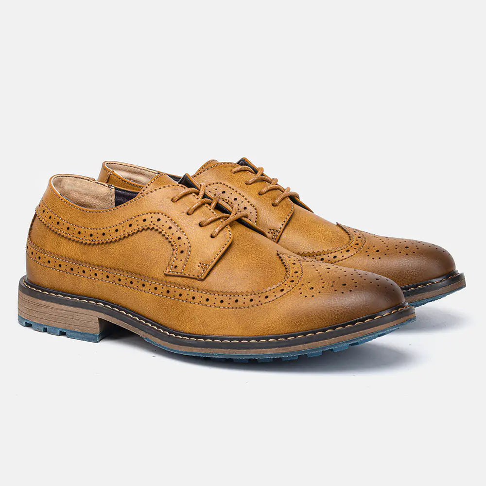 Men's Premium Leather Brogue Dress Shoes