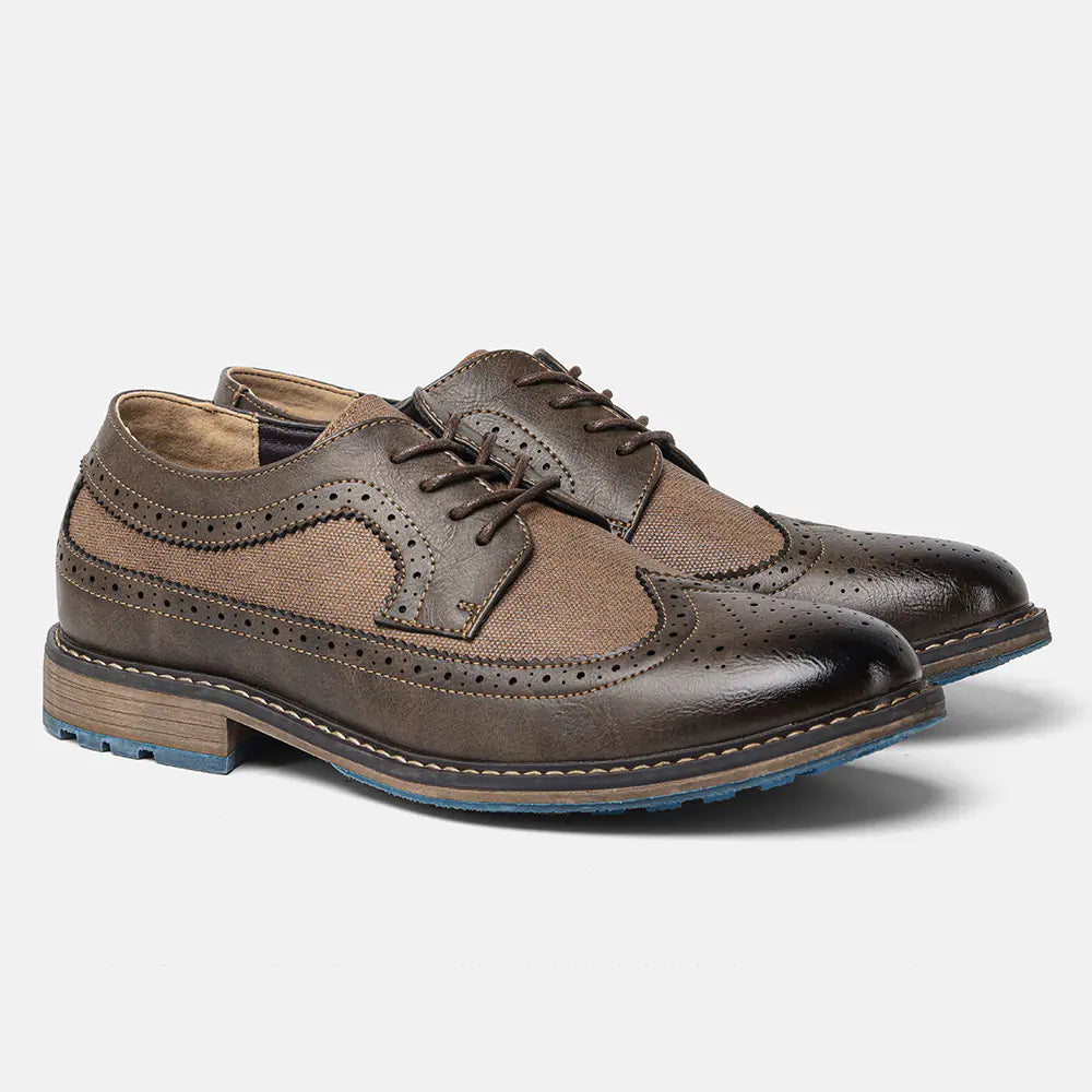 Men's Premium Leather Brogue Dress Shoes
