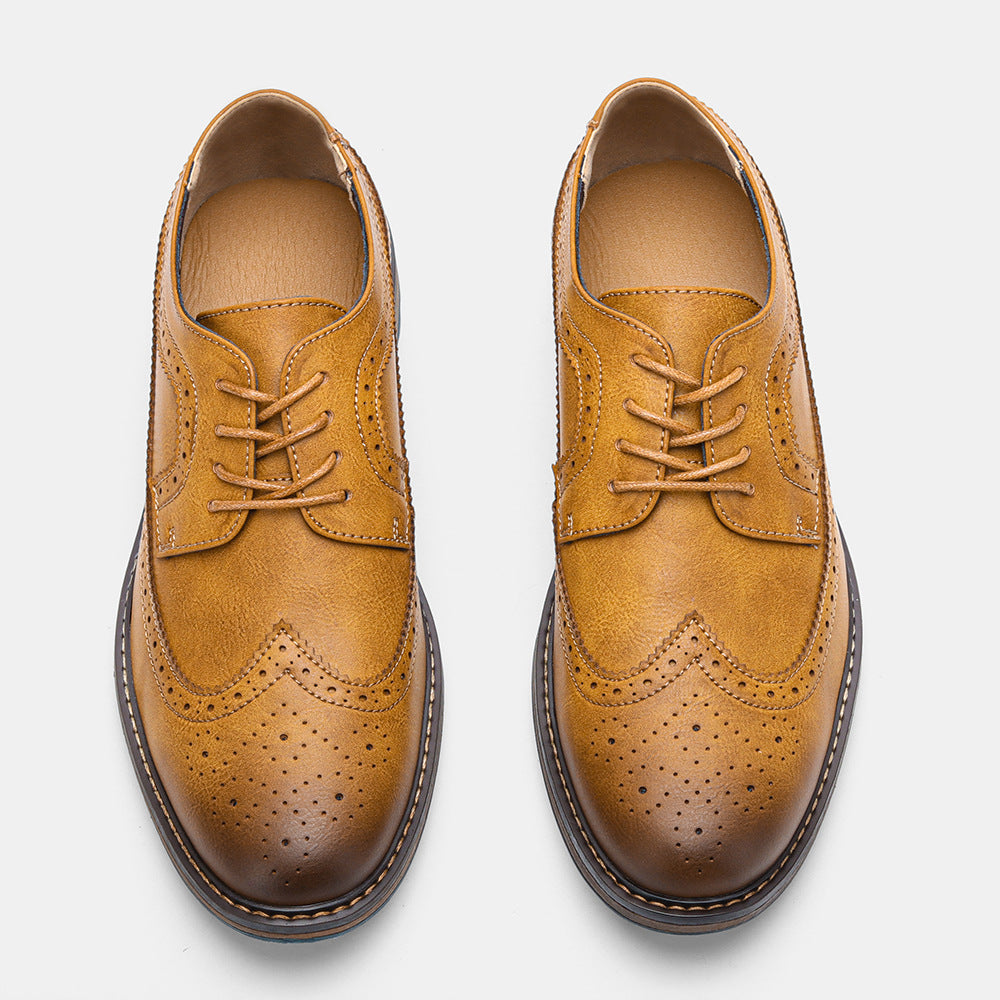 Men's Premium Leather Brogue Dress Shoes