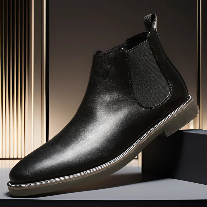 Premium Men's Slip-On Chelsea Boots for All-Day Comfort