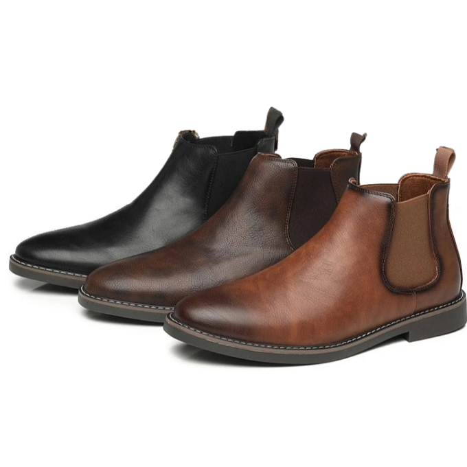 Premium Men's Slip-On Chelsea Boots for All-Day Comfort