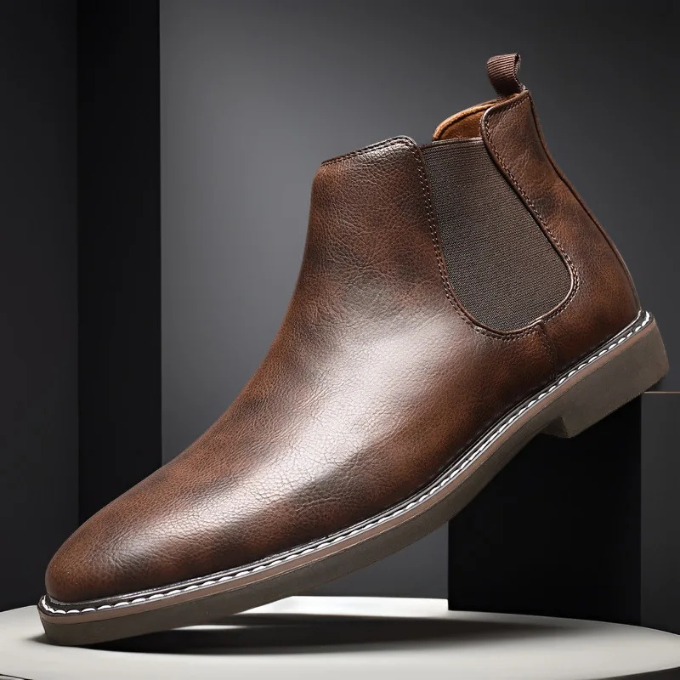 Premium Men's Slip-On Chelsea Boots for All-Day Comfort