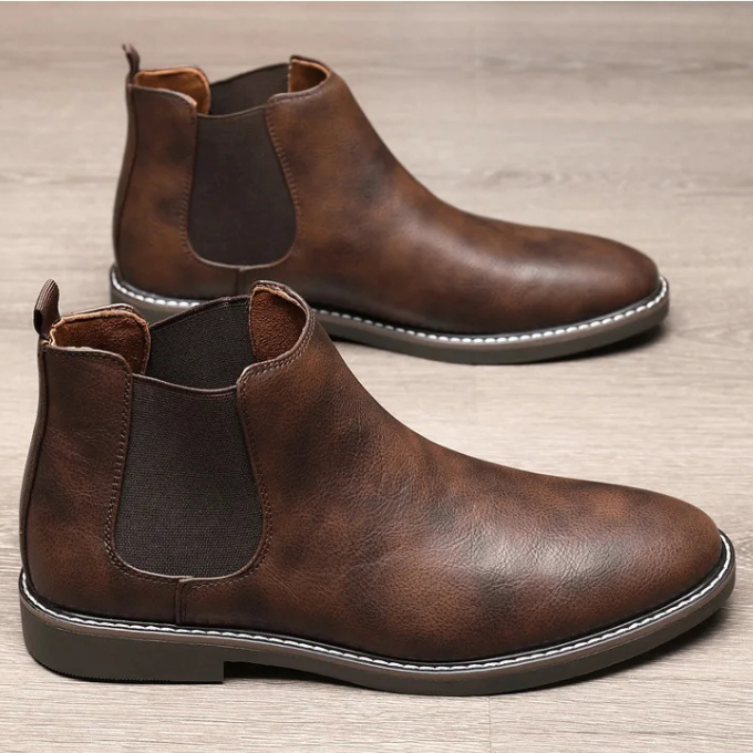 Premium Men's Slip-On Chelsea Boots for All-Day Comfort