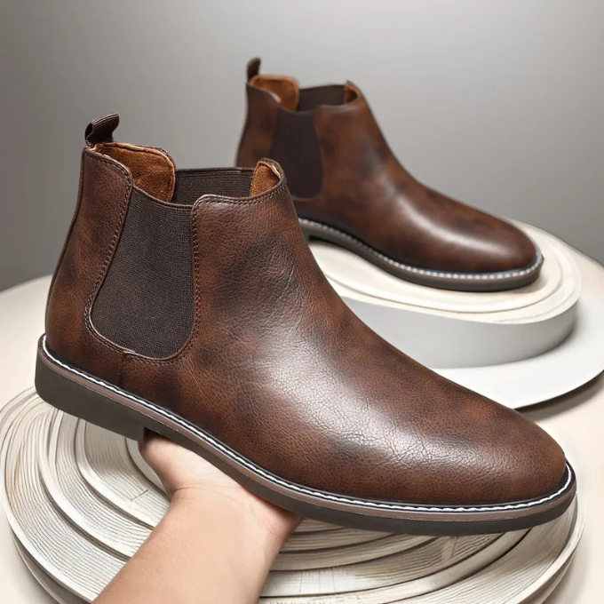 Premium Men's Slip-On Chelsea Boots for All-Day Comfort
