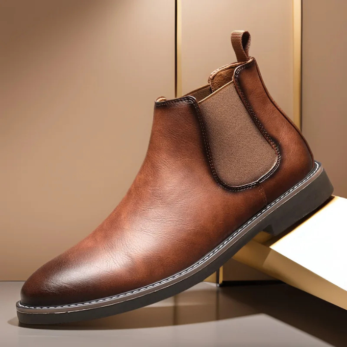 Premium Men's Slip-On Chelsea Boots for All-Day Comfort
