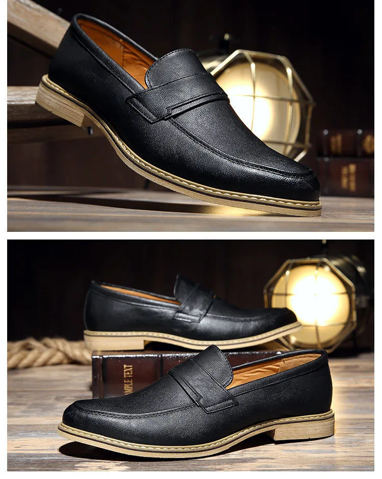 Men's Premium Slip-On Loafers with Comfort Lining