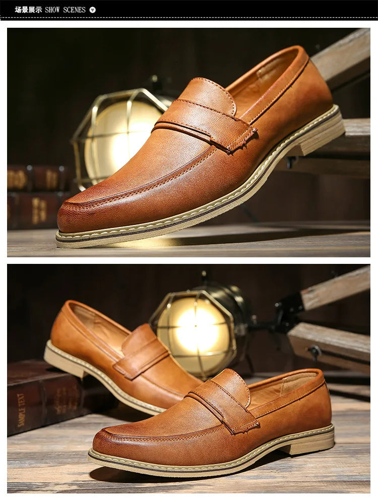 Men's Premium Slip-On Loafers with Comfort Lining