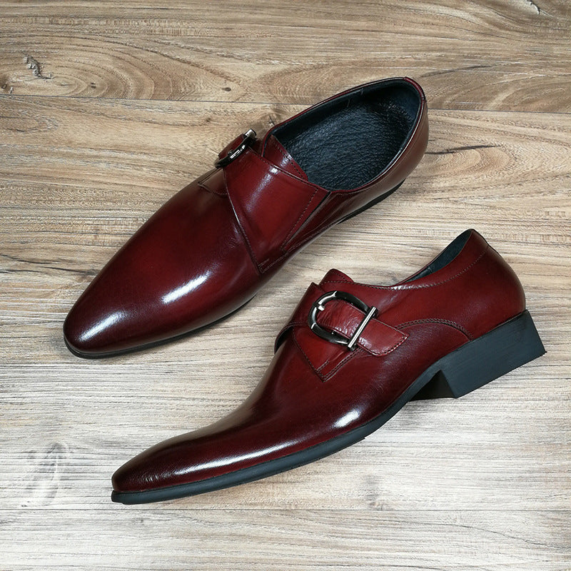 Men's Premium Monkstrap Dress Shoes with Adjustable Closure