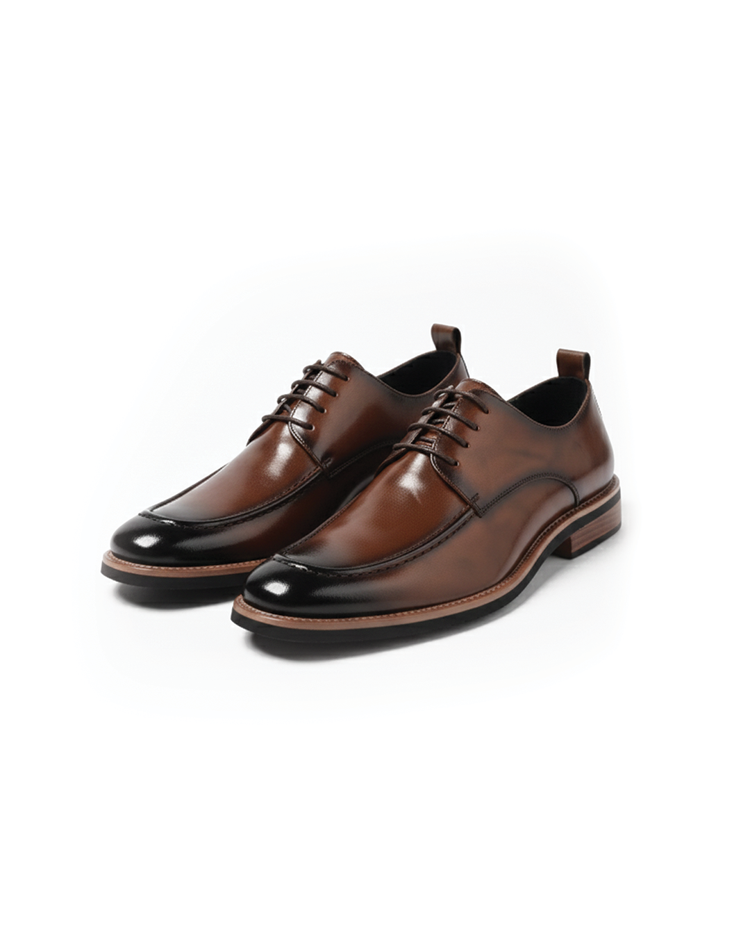 Luxury Hand-Burnished Oxford Dress Shoes for Men