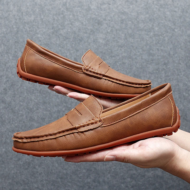 Men's Premium Hand-Stitched Classic Penny Loafers