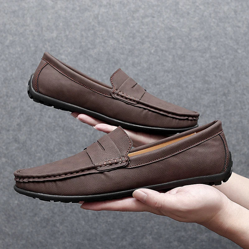 Men's Premium Hand-Stitched Classic Penny Loafers