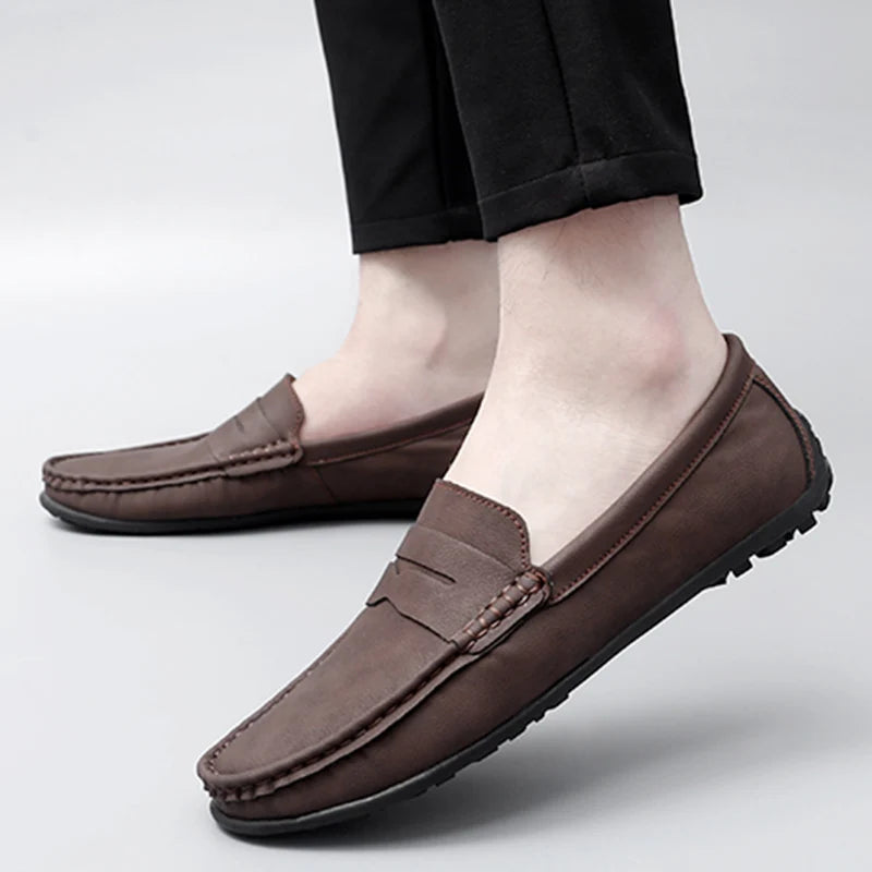 Men's Premium Hand-Stitched Classic Penny Loafers