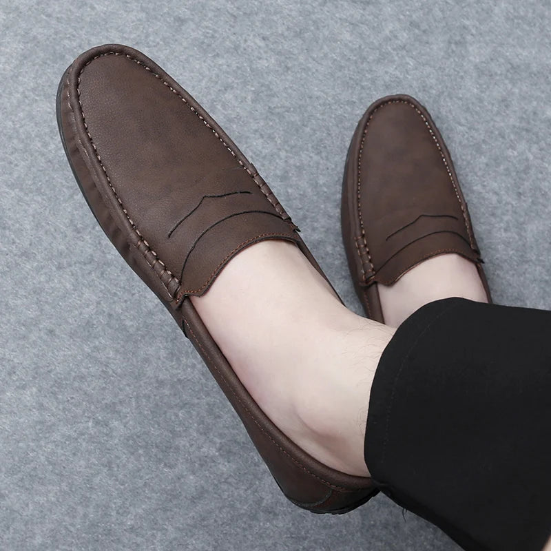 Men's Premium Hand-Stitched Classic Penny Loafers