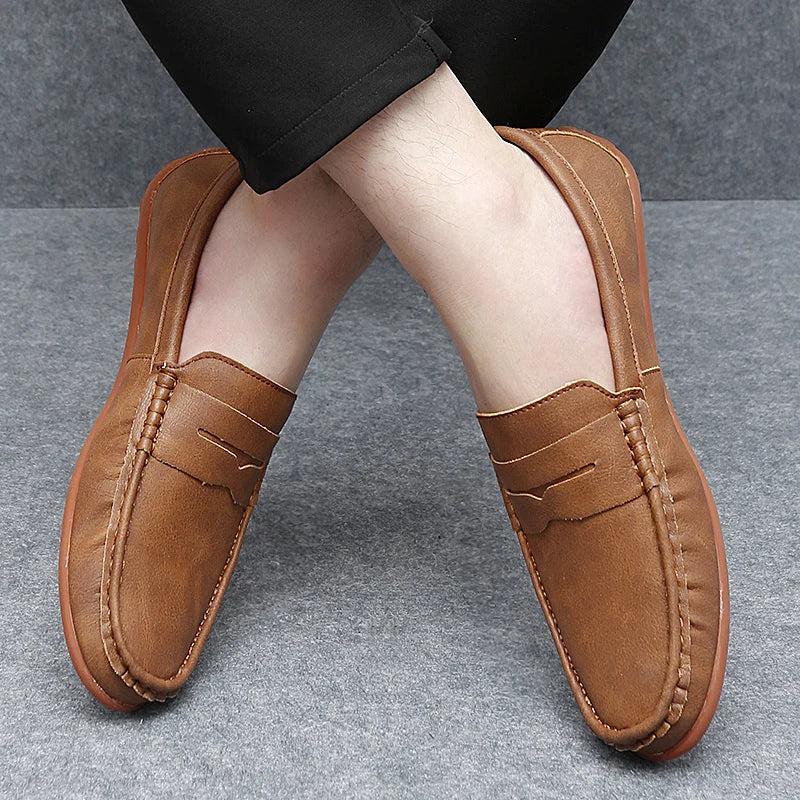 Men's Premium Hand-Stitched Classic Penny Loafers