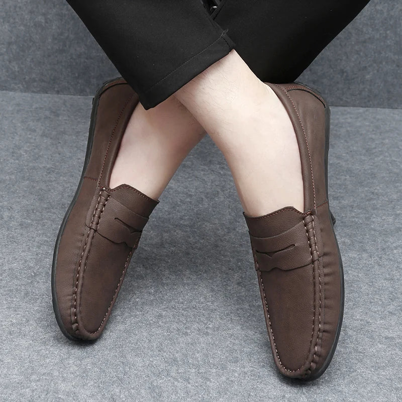Men's Premium Hand-Stitched Classic Penny Loafers