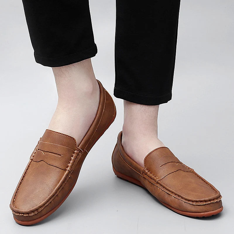 Men's Premium Hand-Stitched Classic Penny Loafers