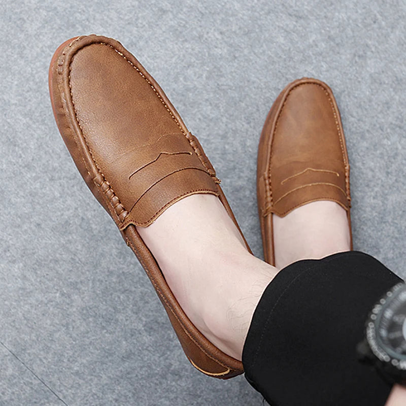 Men's Premium Hand-Stitched Classic Penny Loafers