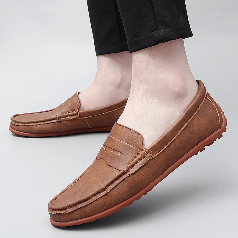 Men's Premium Hand-Stitched Classic Penny Loafers