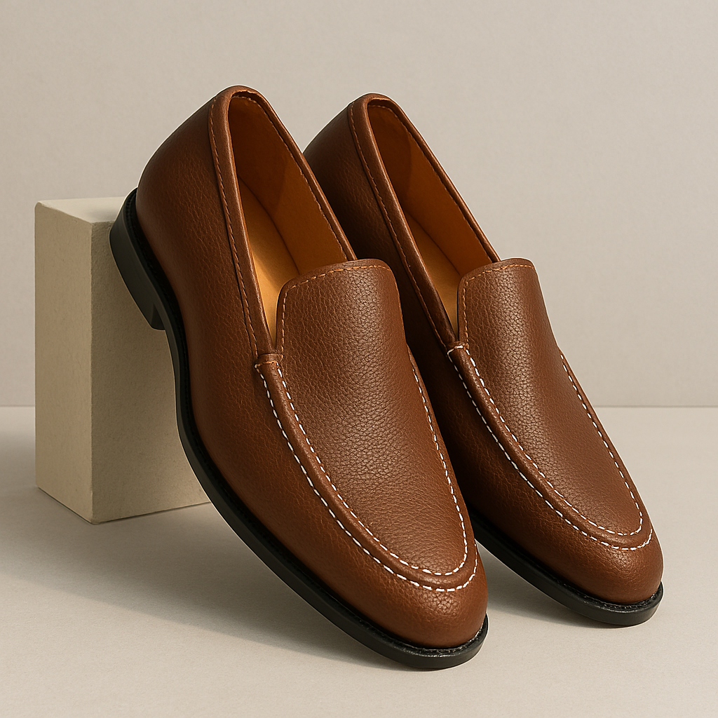 Men's Premium Slip-On Loafers with Cushioned Footbed