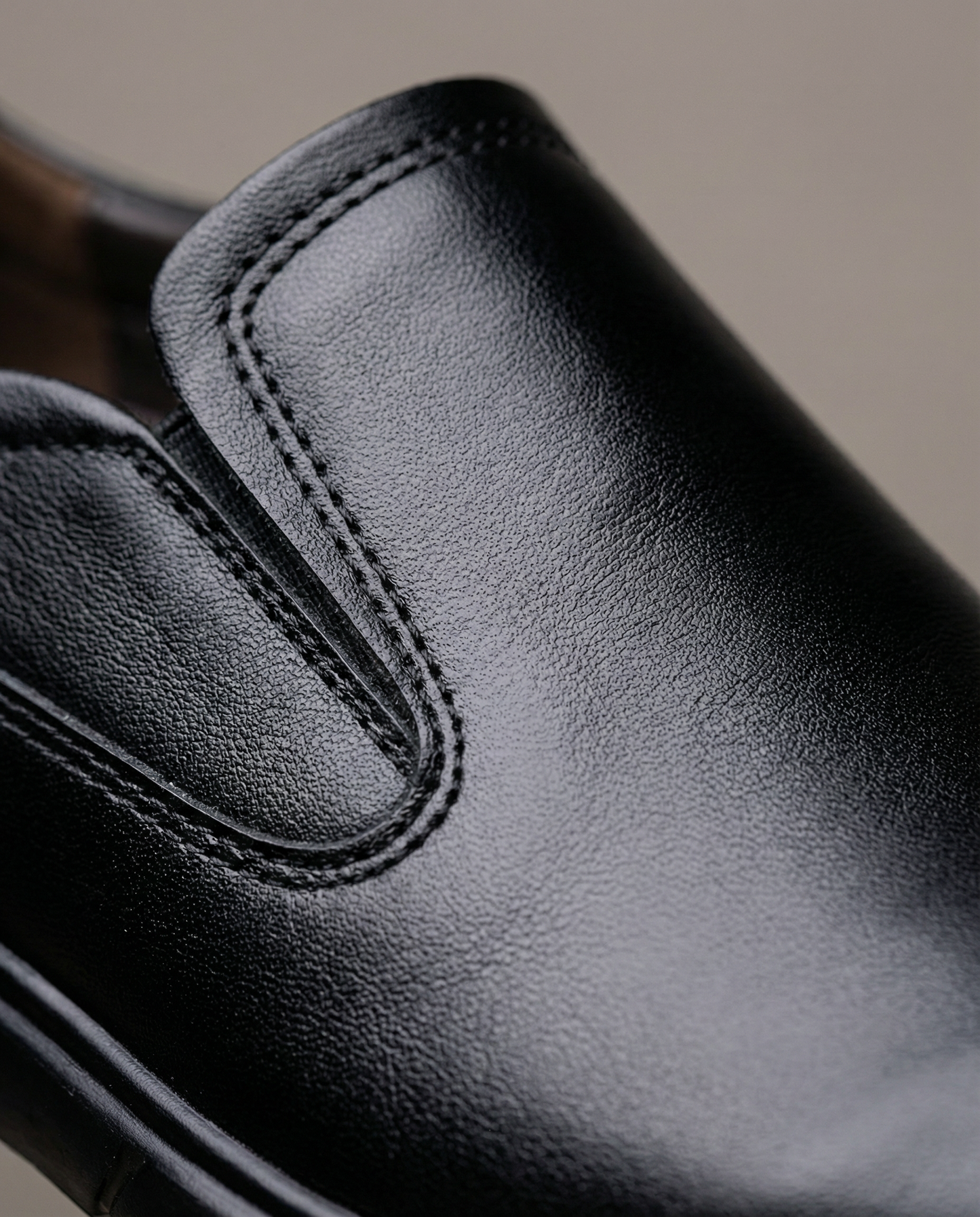 Men's Slip-On Loafers in Black or Dark Brown