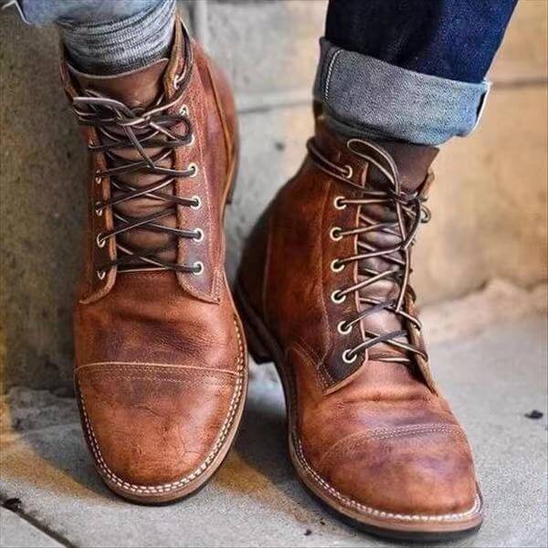 Men's Insulated Lace-Up Classic Winter Boots