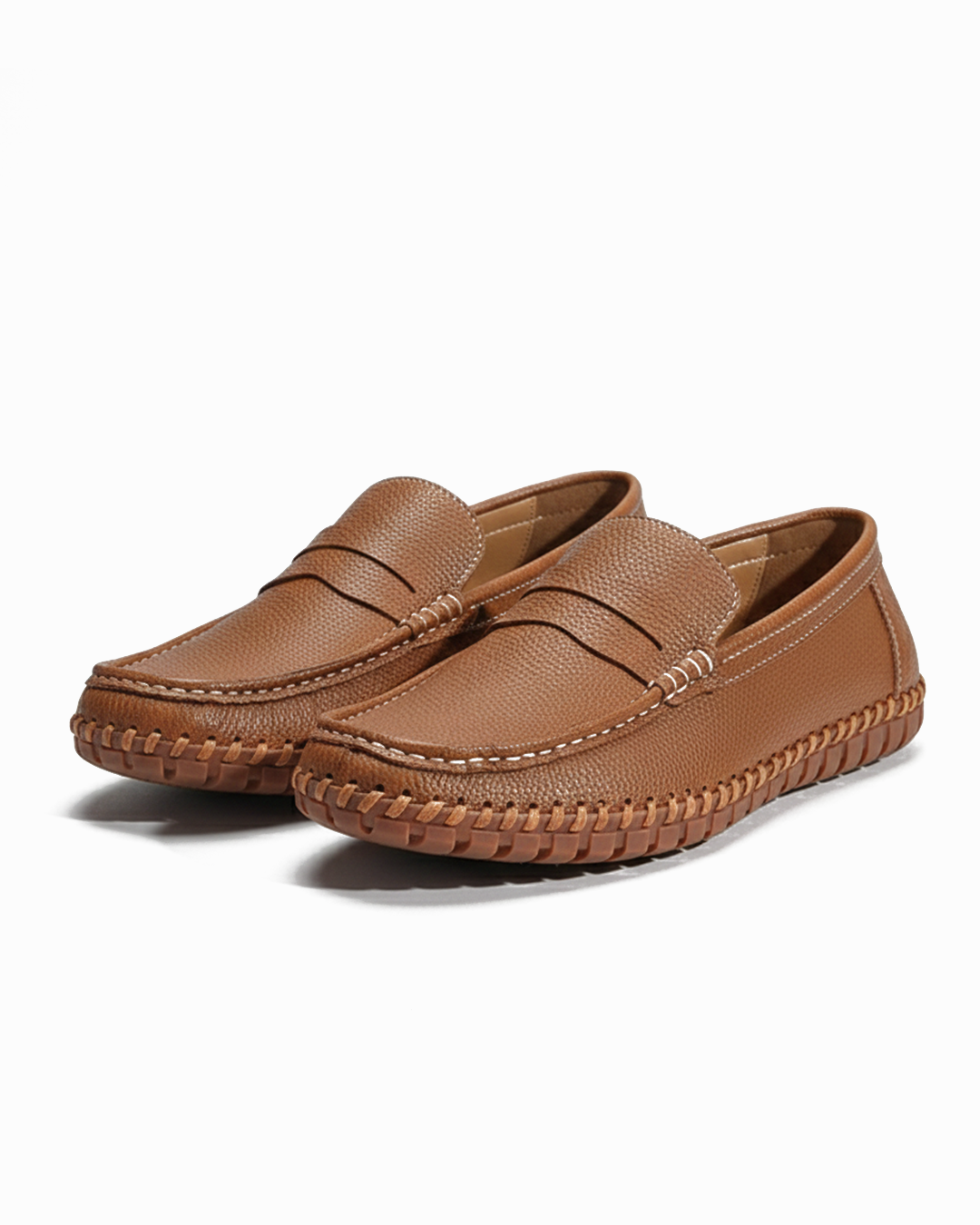 Men's Premium Full-Grain Slip-On Loafers