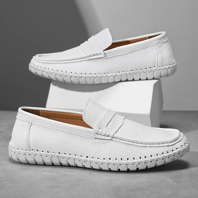 Men's Premium Full-Grain Slip-On Loafers