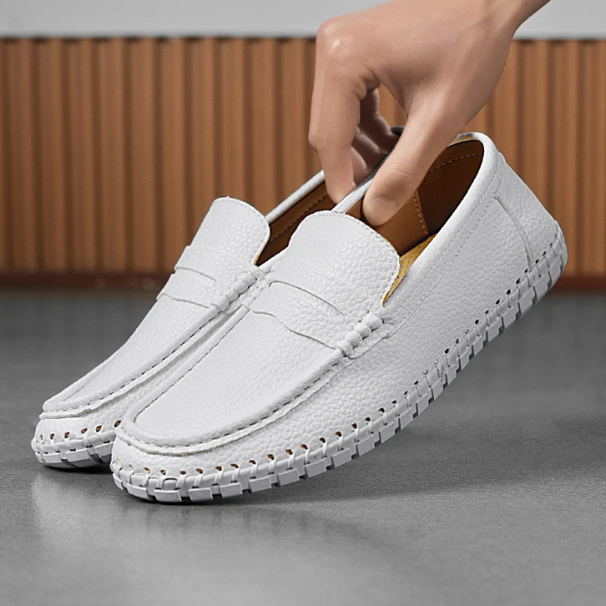 Men's Premium Full-Grain Slip-On Loafers