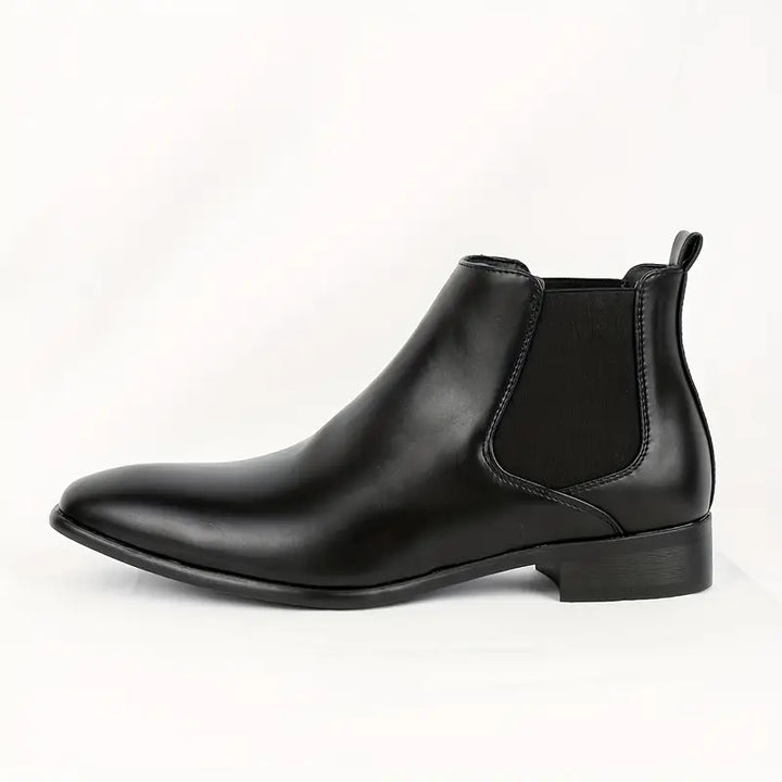 Men's Premium Leather Chelsea Boots with Cushioned Insoles