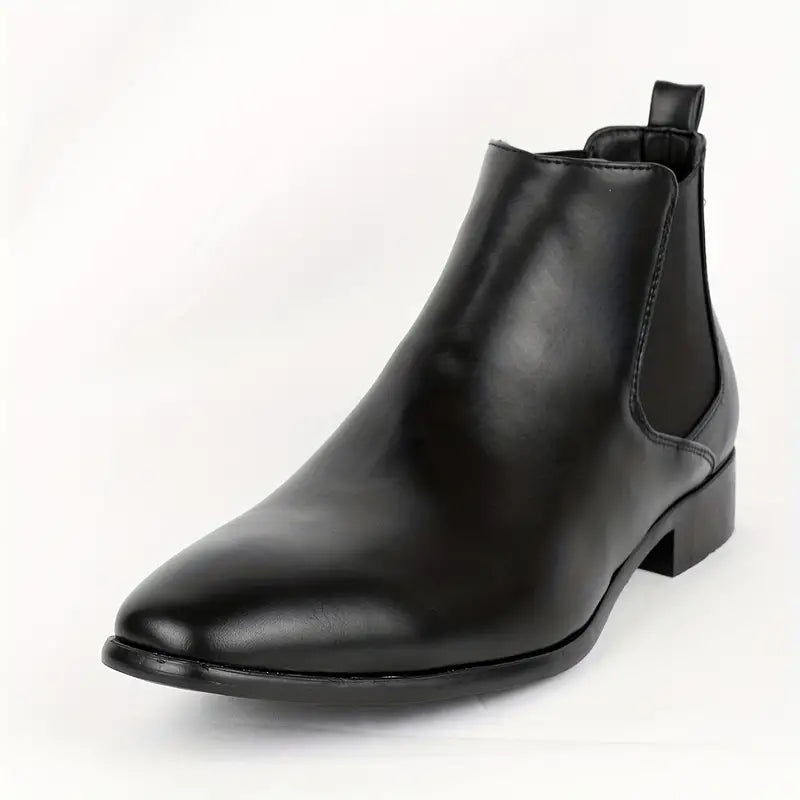 Men's Premium Leather Chelsea Boots with Cushioned Insoles