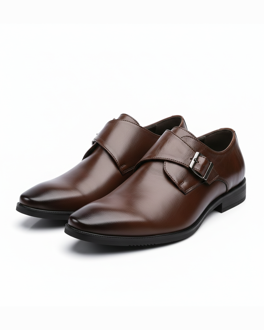 Men's Premium Full-Grain Monk Strap Shoes