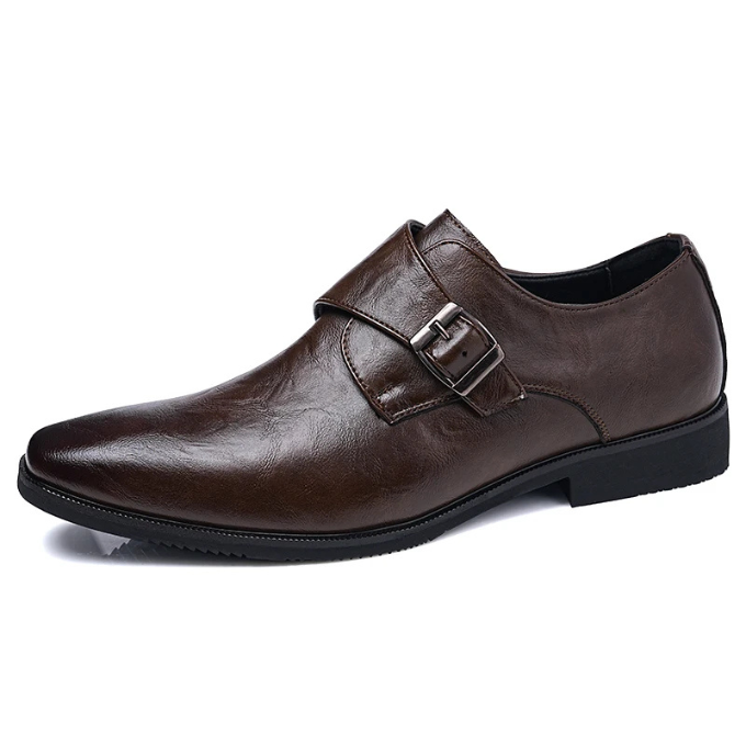 Men's Premium Full-Grain Monk Strap Shoes