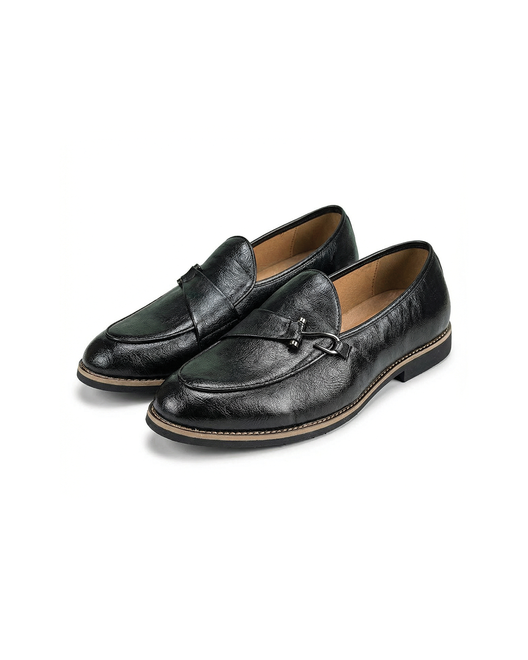 Men's Slip-On Bit Loafers in Aged Genuine Leather