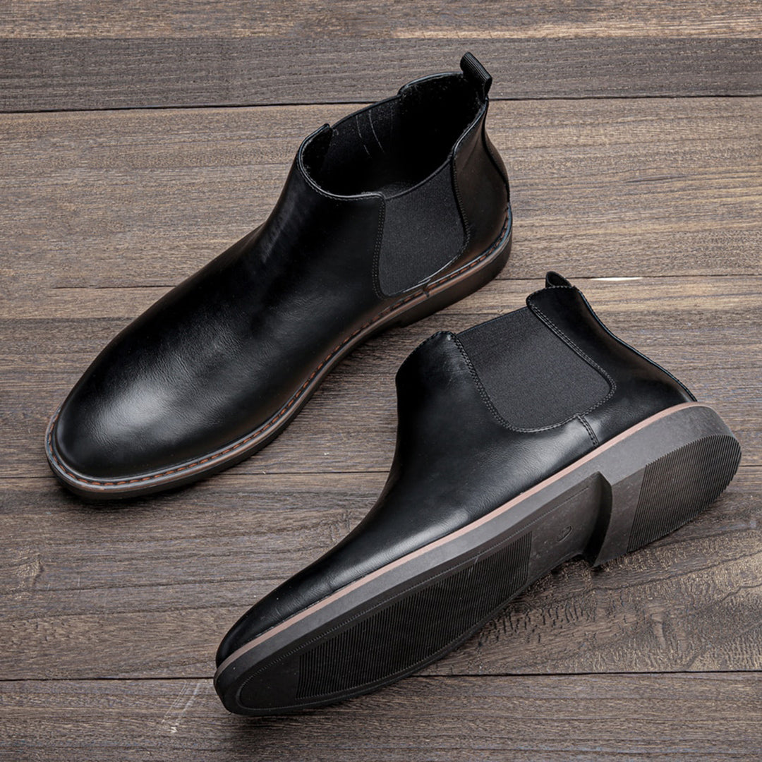 Men's Classic Chelsea Slip-On Boots with Elastic Sides