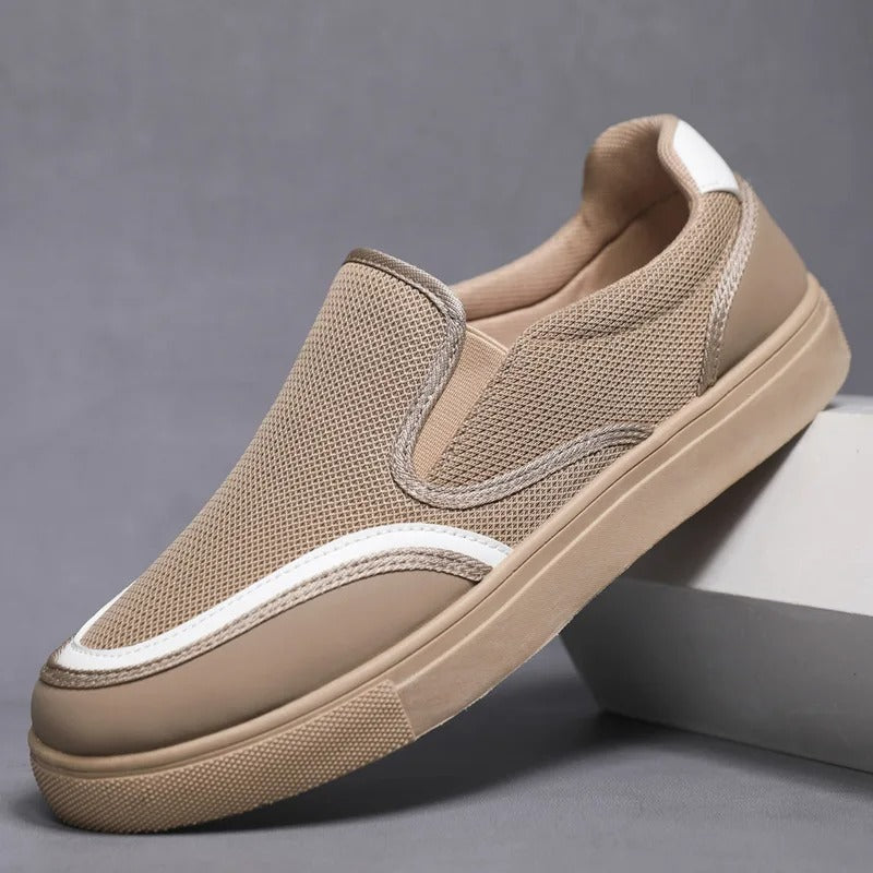 Men's Slip-On Deck Loafers with Cushioned Insole