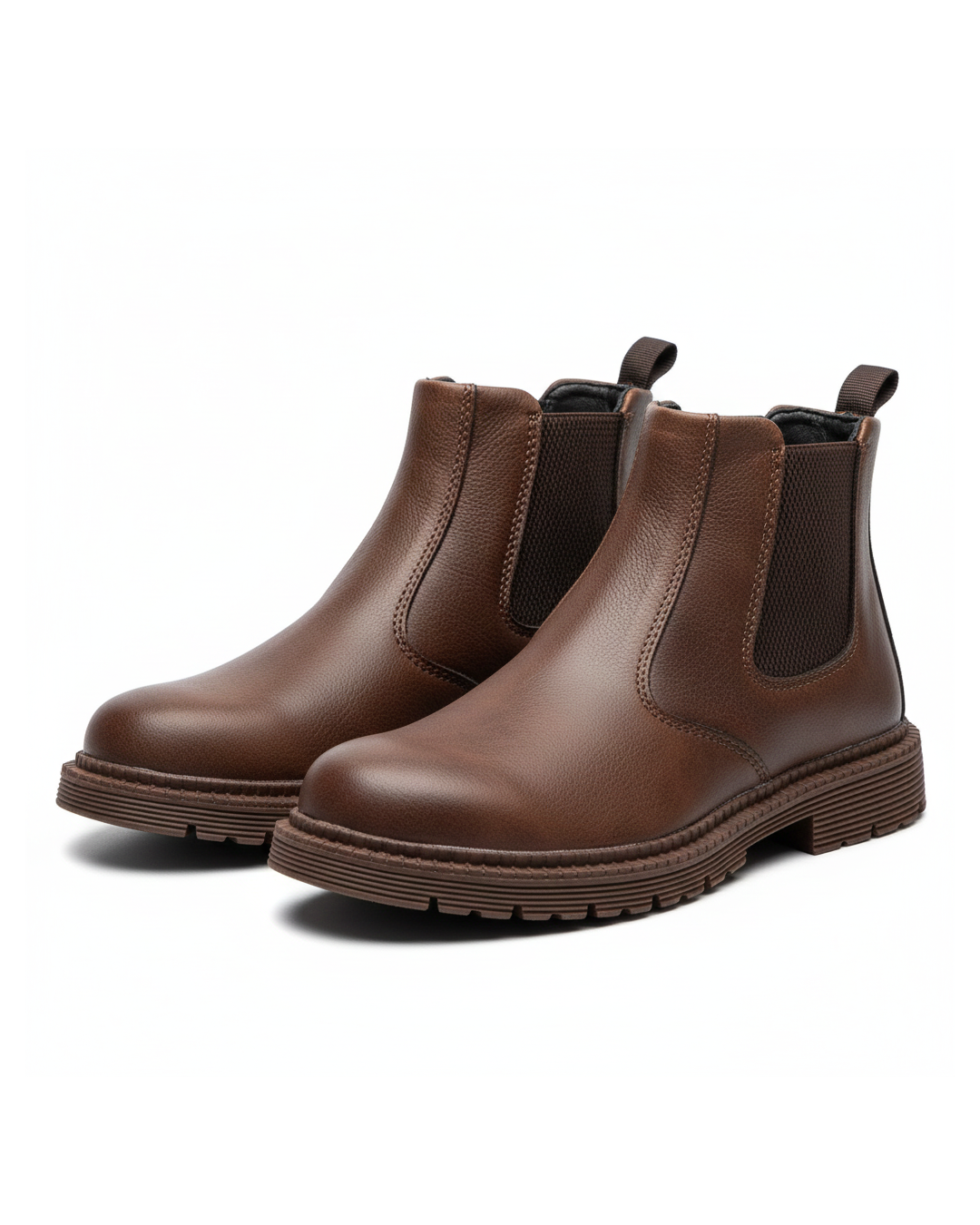Men's Steel Toe Slip-On Chelsea Work Boots