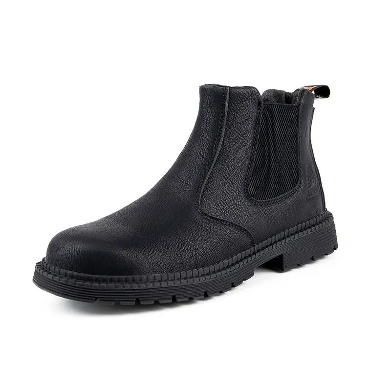 Men's Steel Toe Slip-On Chelsea Work Boots