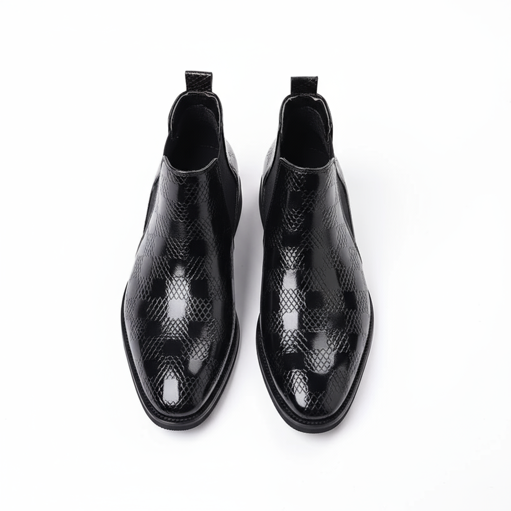 Men's Classic Chelsea Boots with Ankle Support and Slip-Resistant Sole