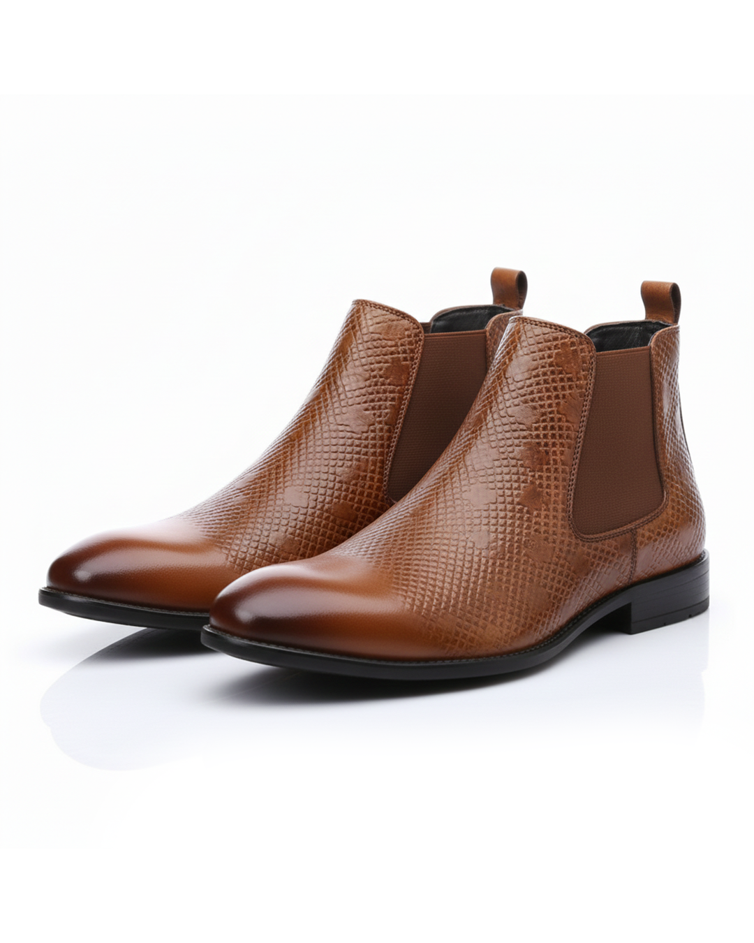 Men's Classic Chelsea Boots with Ankle Support and Slip-Resistant Sole