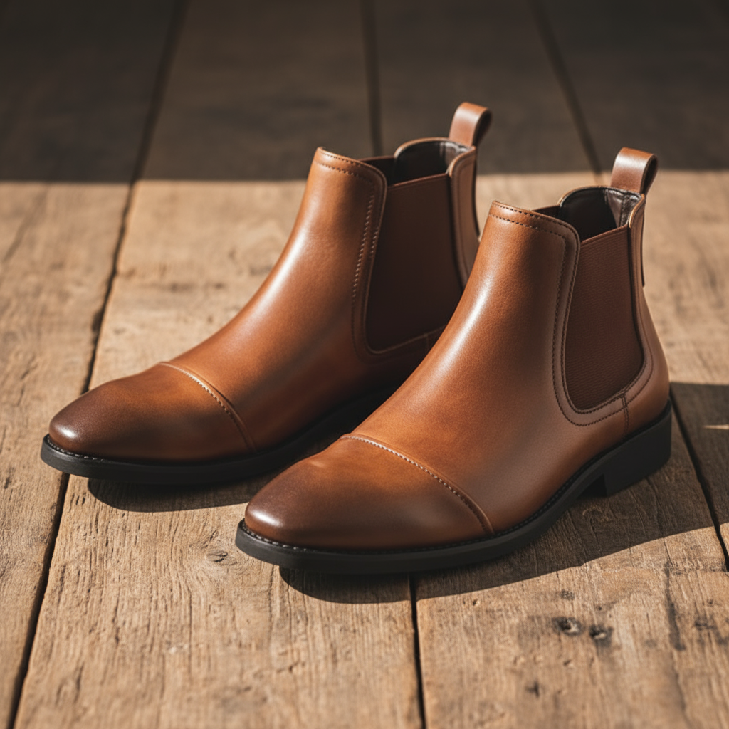 Men's Hand-Burnished Classic Chelsea Boots